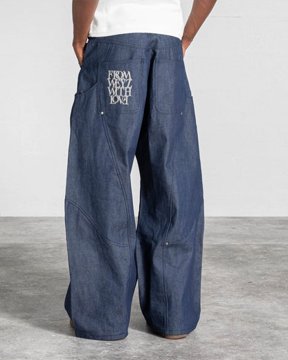 JEAN "RIFT" DENIM BRUT - BLEU