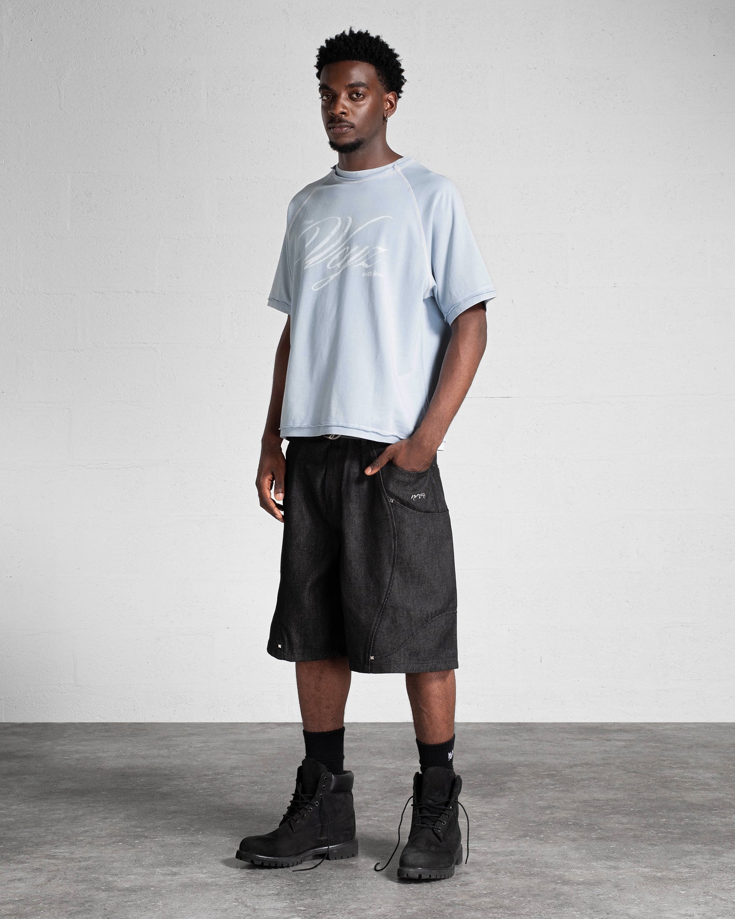 T-SHIRT "FWWL" - BLEU CLAIR
