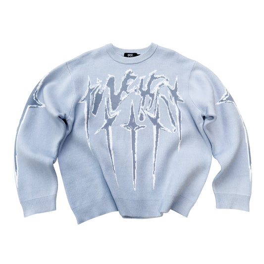 Knitwear "STARS" - Light Blue