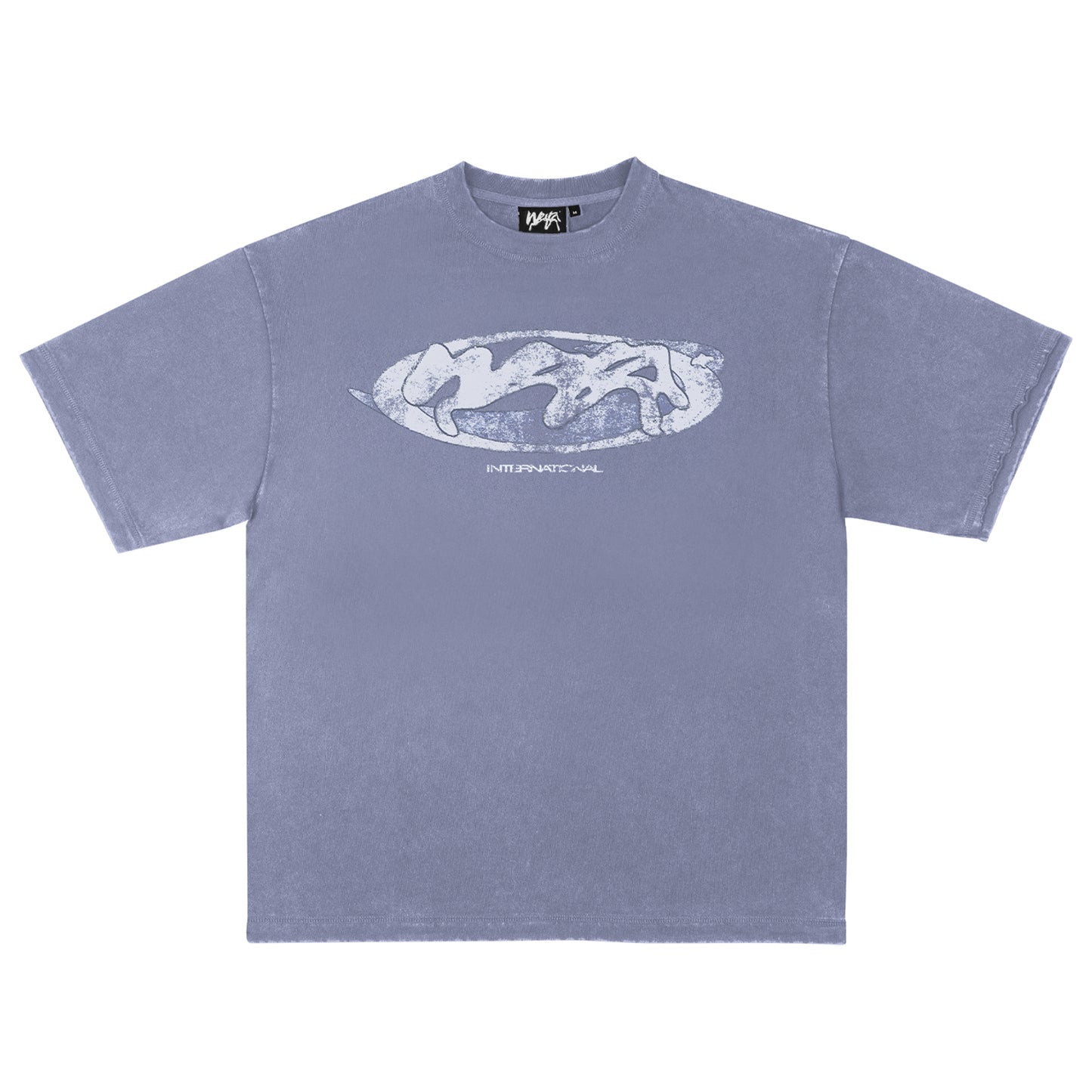 T-SHIRT VINTAGE "INTERNATIONAL" - BLUE