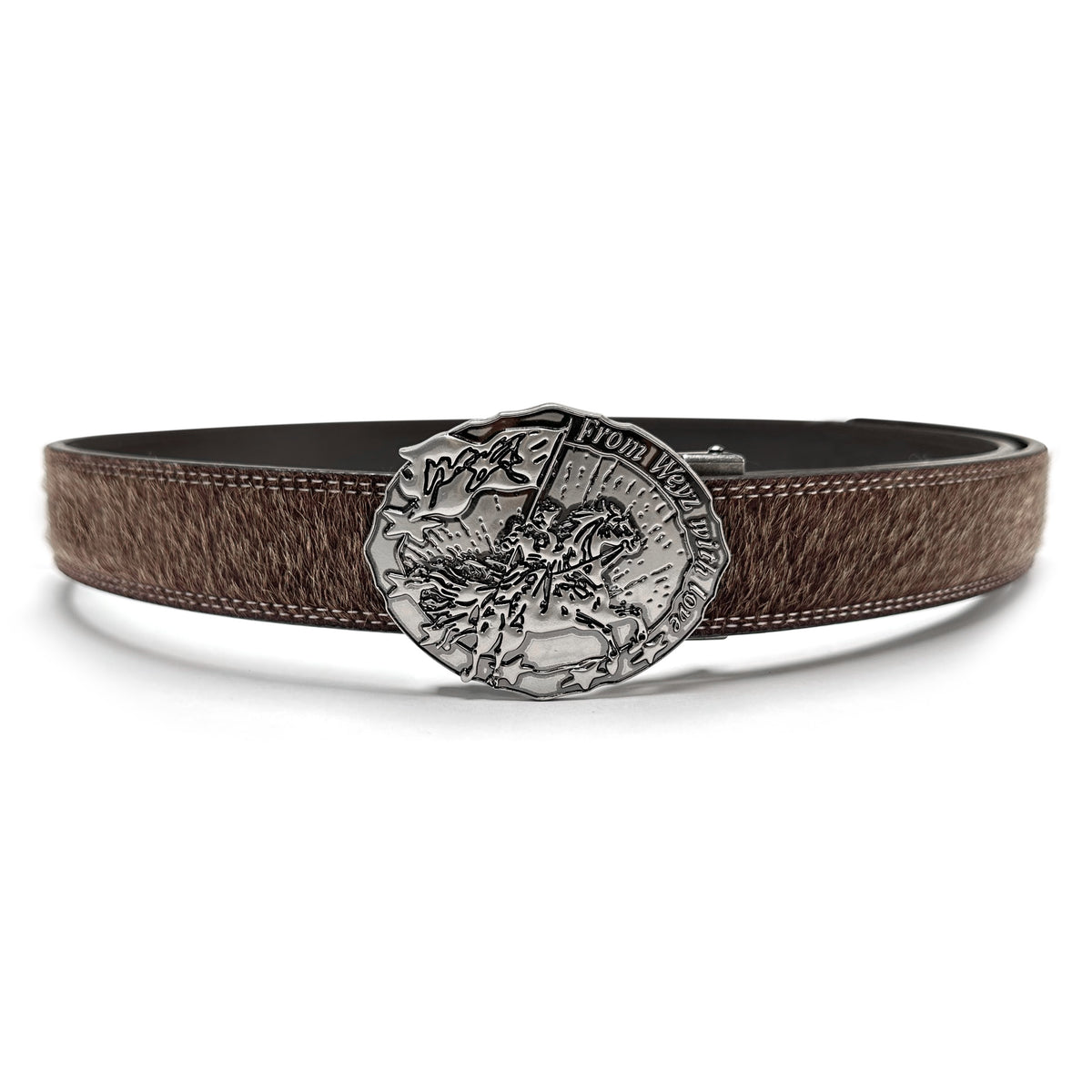CEINTURE "CAVALRY" - MARRON