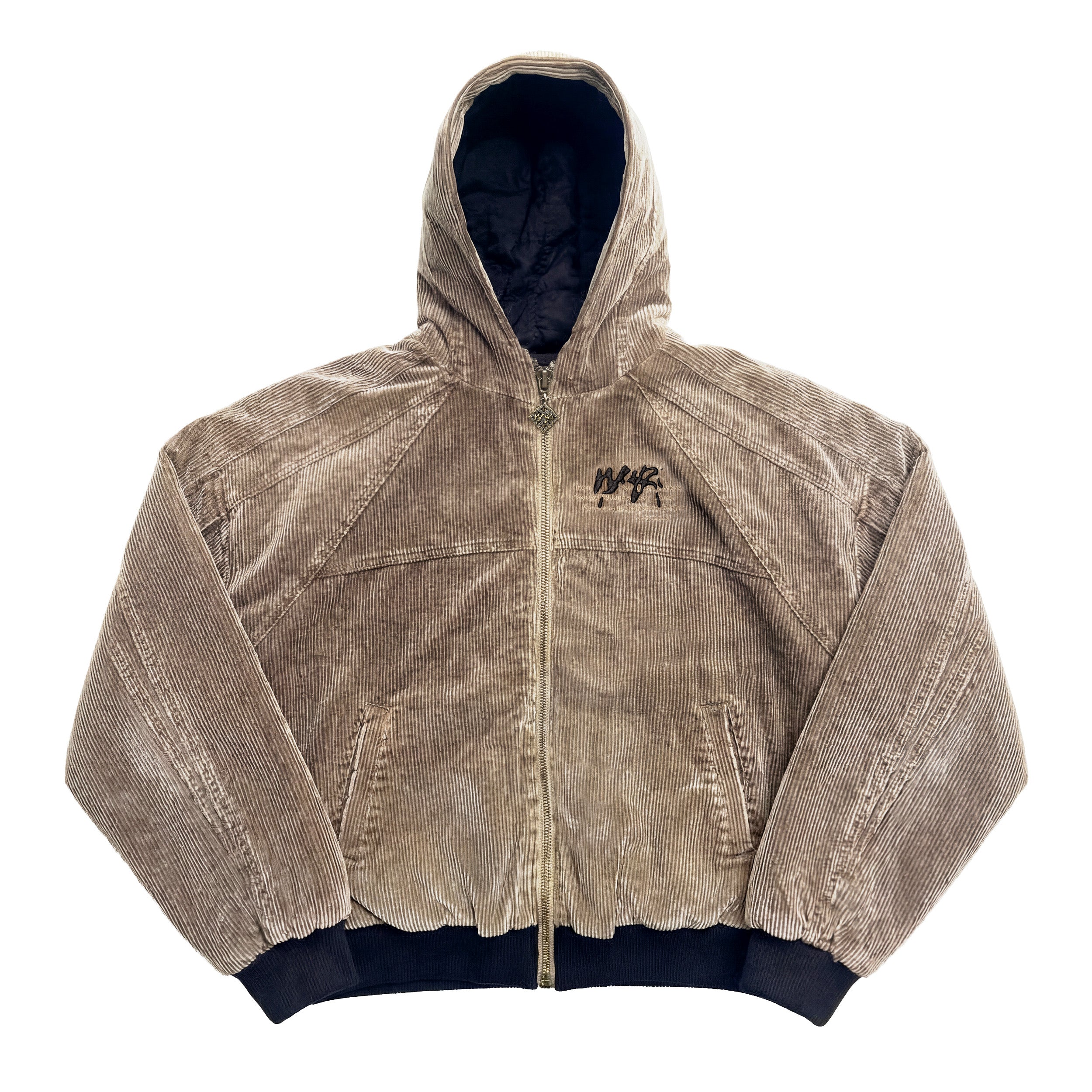 ジャケット・アウター BADWAY Corduroy stadium jumper FADED