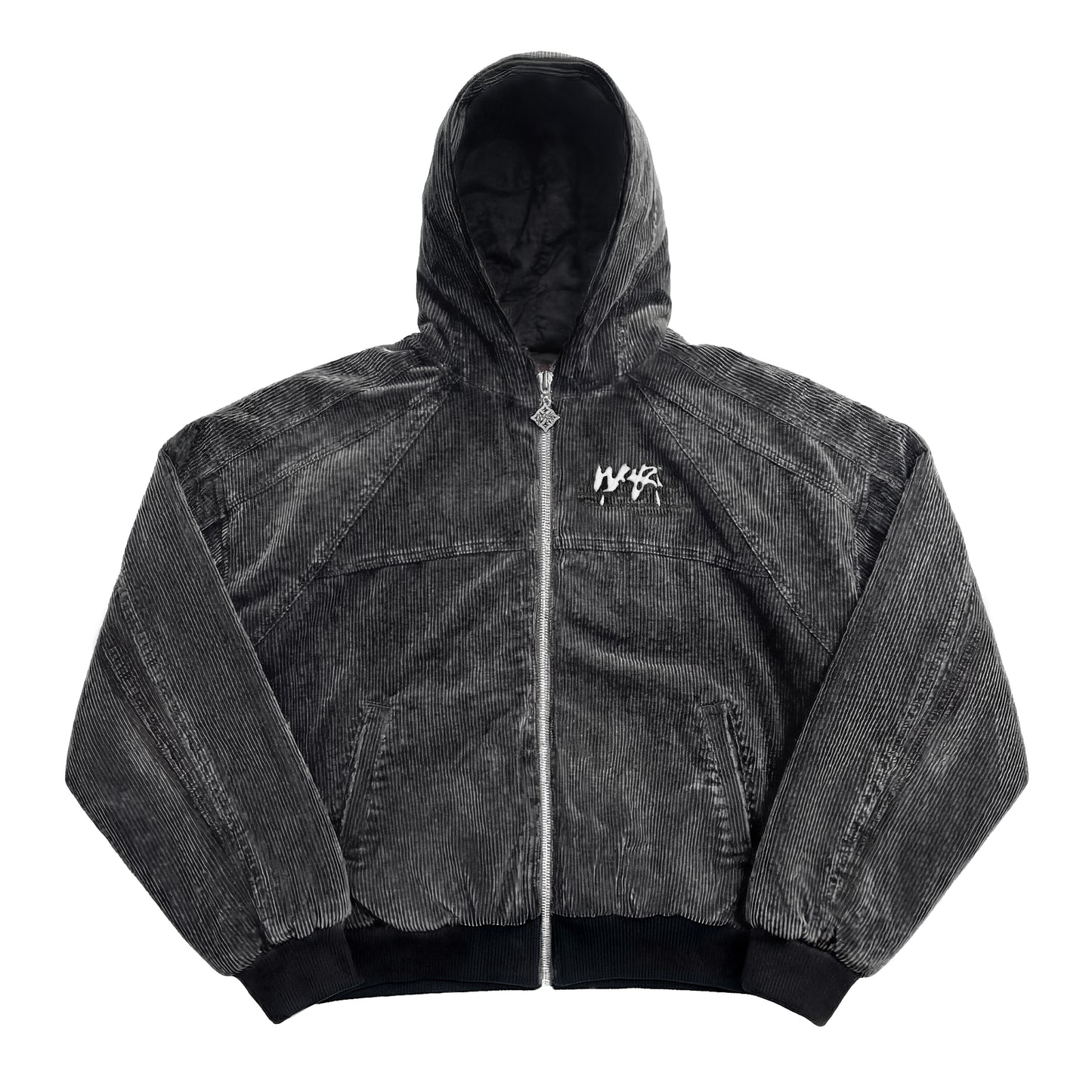 VESTE "FADED" CORDUROY DÉLAVÉ - NOIR