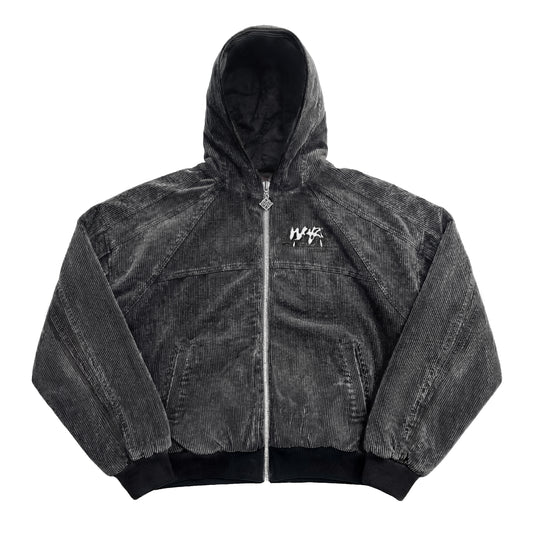 VESTE "FADED" CORDUROY DÉLAVÉ - NOIR