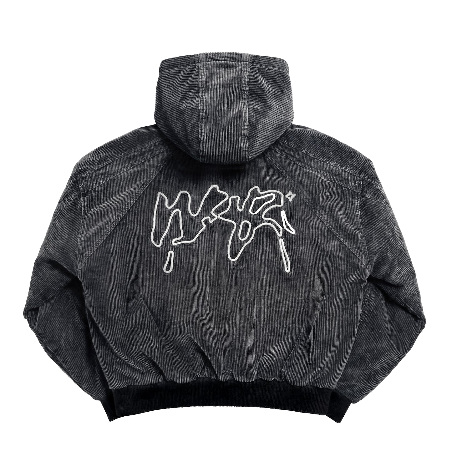 VESTE "FADED" CORDUROY DÉLAVÉ - NOIR