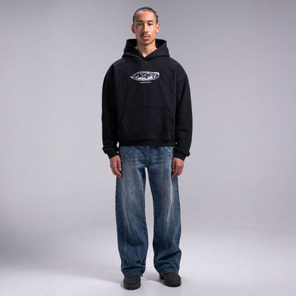 "INTERNATIONAL" Hoodie - Black