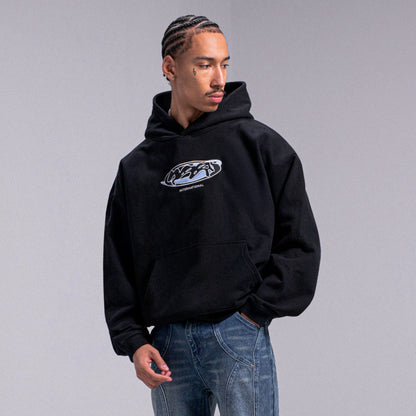 "INTERNATIONAL" Hoodie - Black