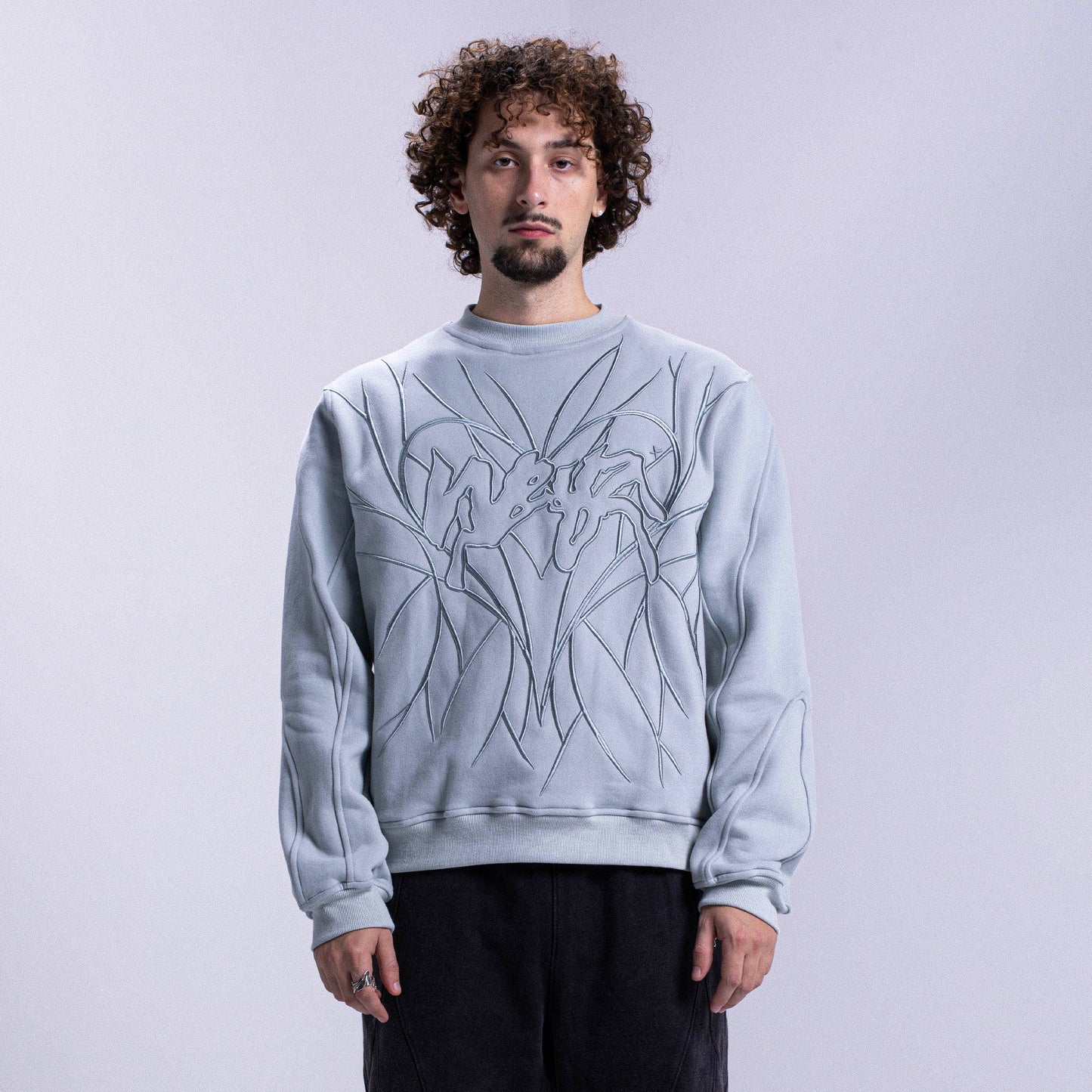 Crewneck "HEART" - Icy blue