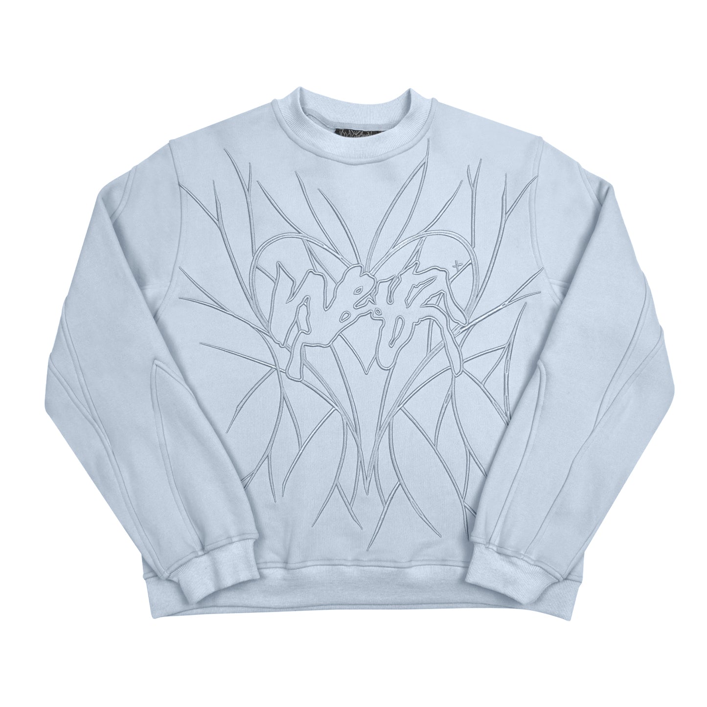 Crewneck "HEART" - Icy blue