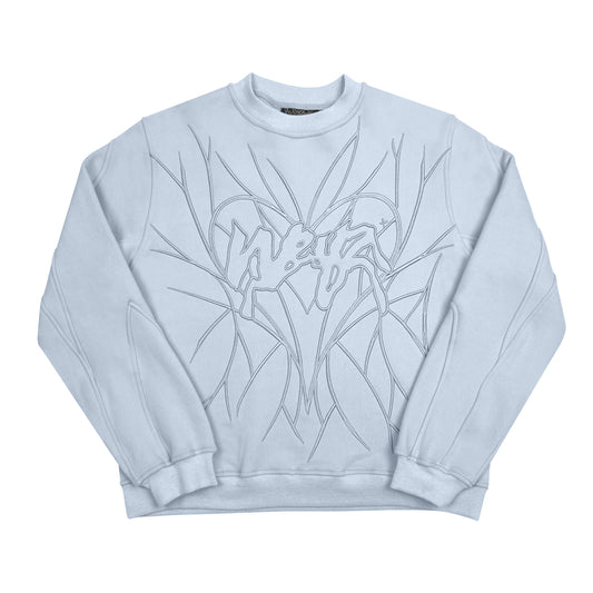 Crewneck "HEART" - Icy blue