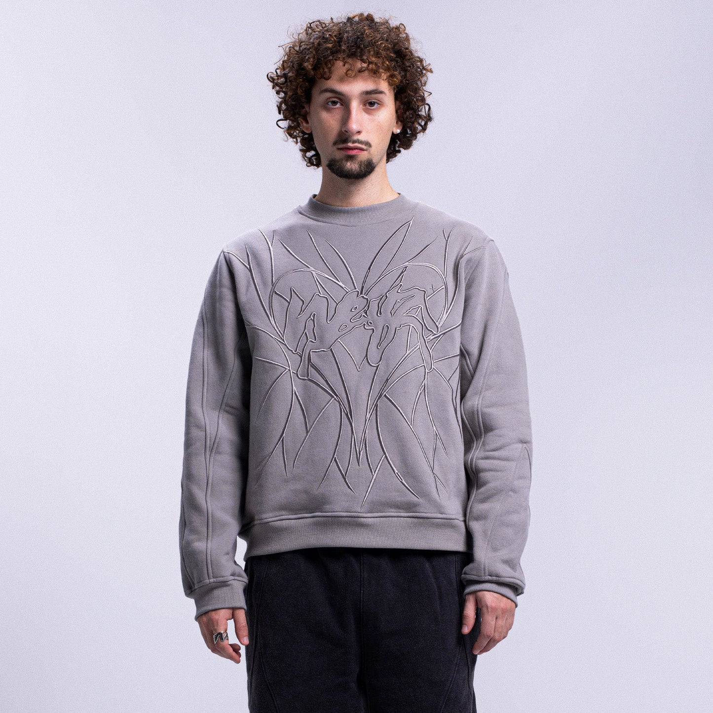 Crewneck "HEART" - Light Grey