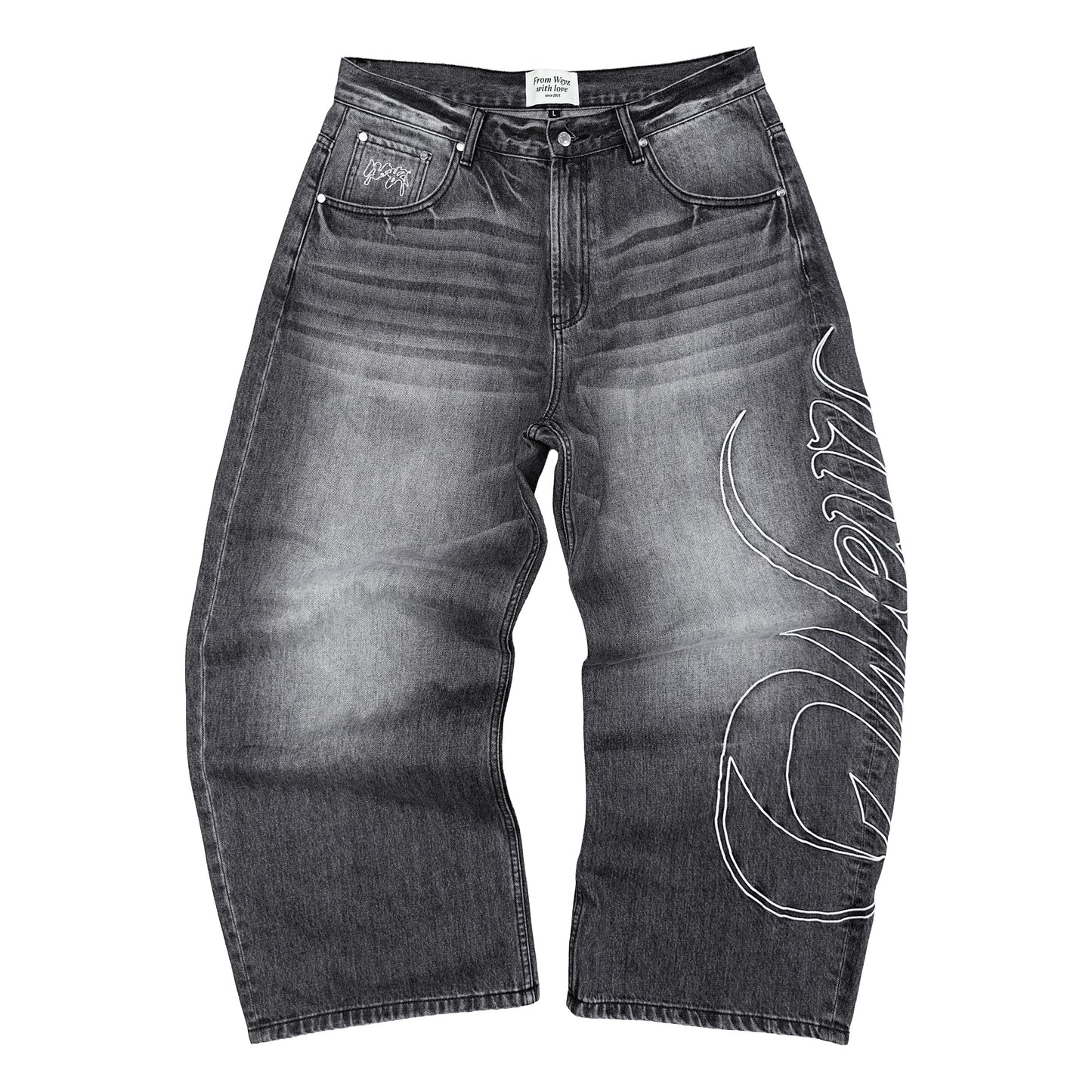 Denim Pants “HERITAGE” - Washed Black