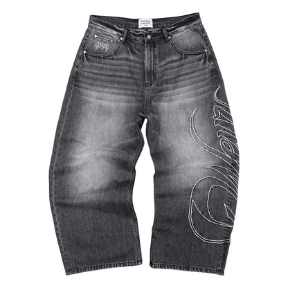 Pantalon Denim "HERITAGE" - Noir délavé