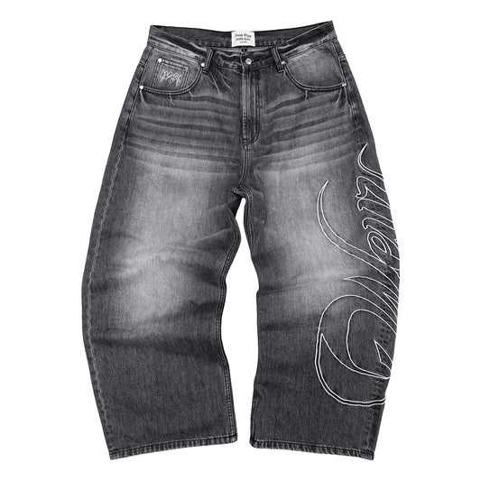 Pantalon Denim "HERITAGE" - Noir délavé
