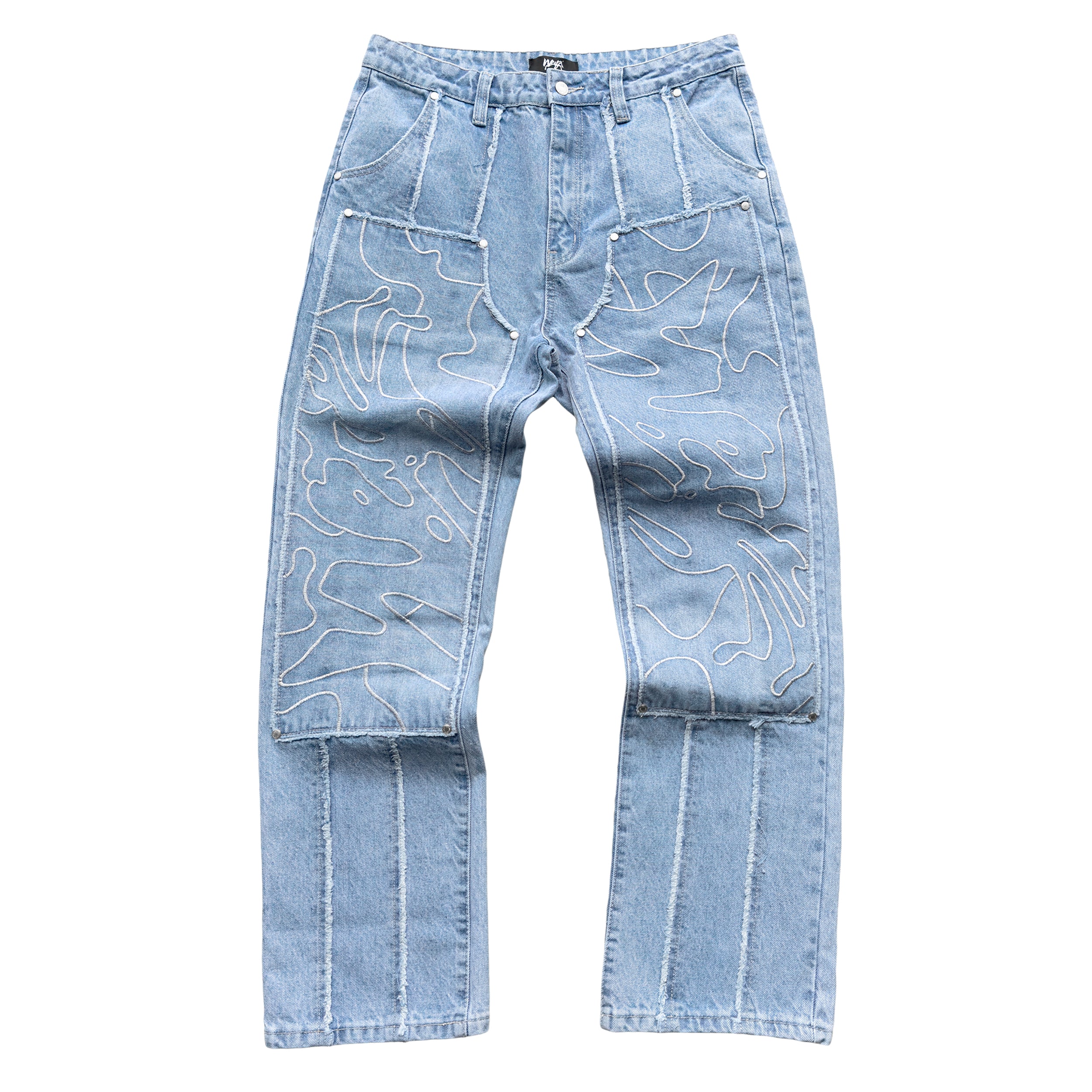 Carpenter Denim Pants - Blue - Weyz Clothing