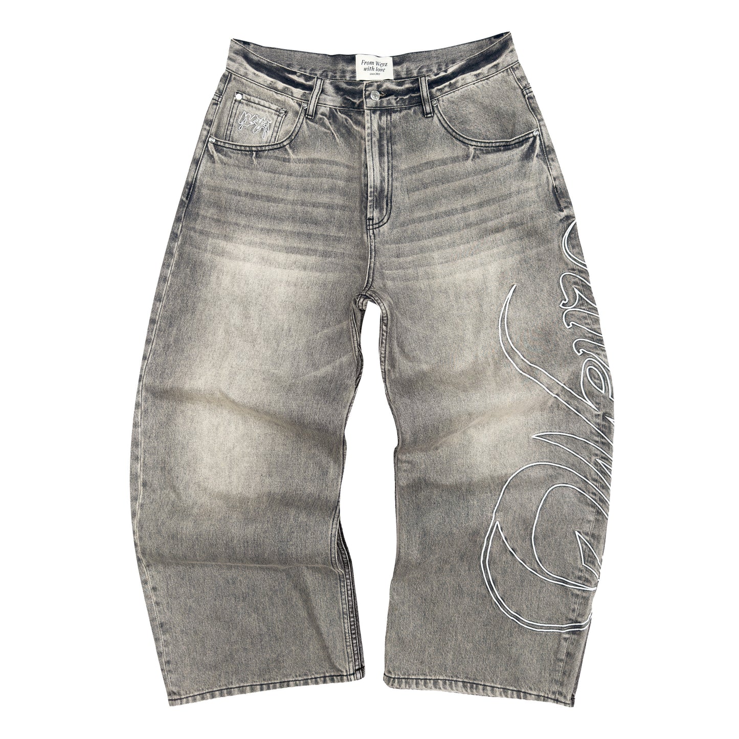 Denim Pants “HERITAGE” - Washed Grey