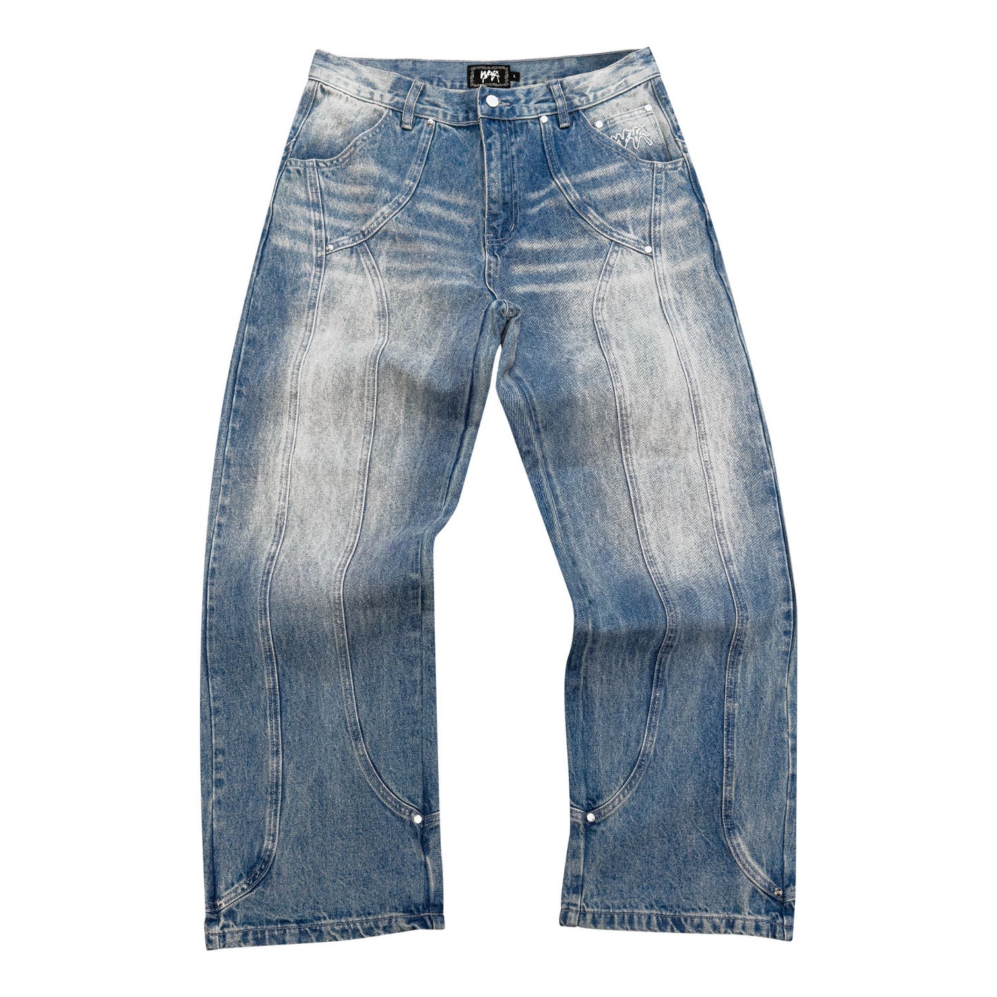 PANTALON DENIM "ARCH" WEYZ - Bleu délavé