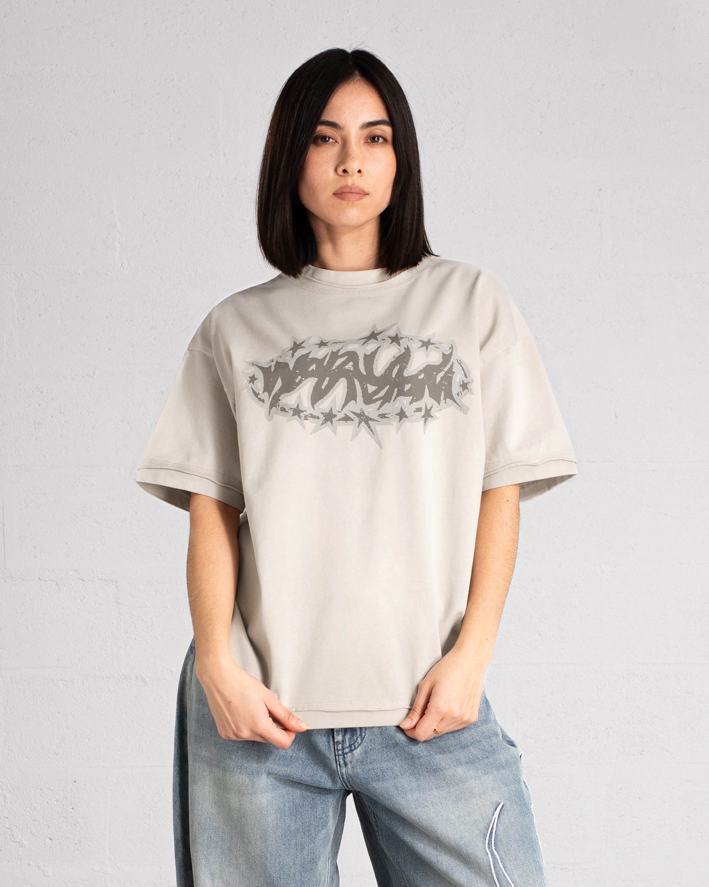 T-shirt “SPIKES” - Faded Beige