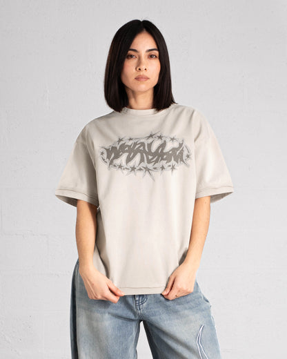 T-shirt “SPIKES” - Faded Beige