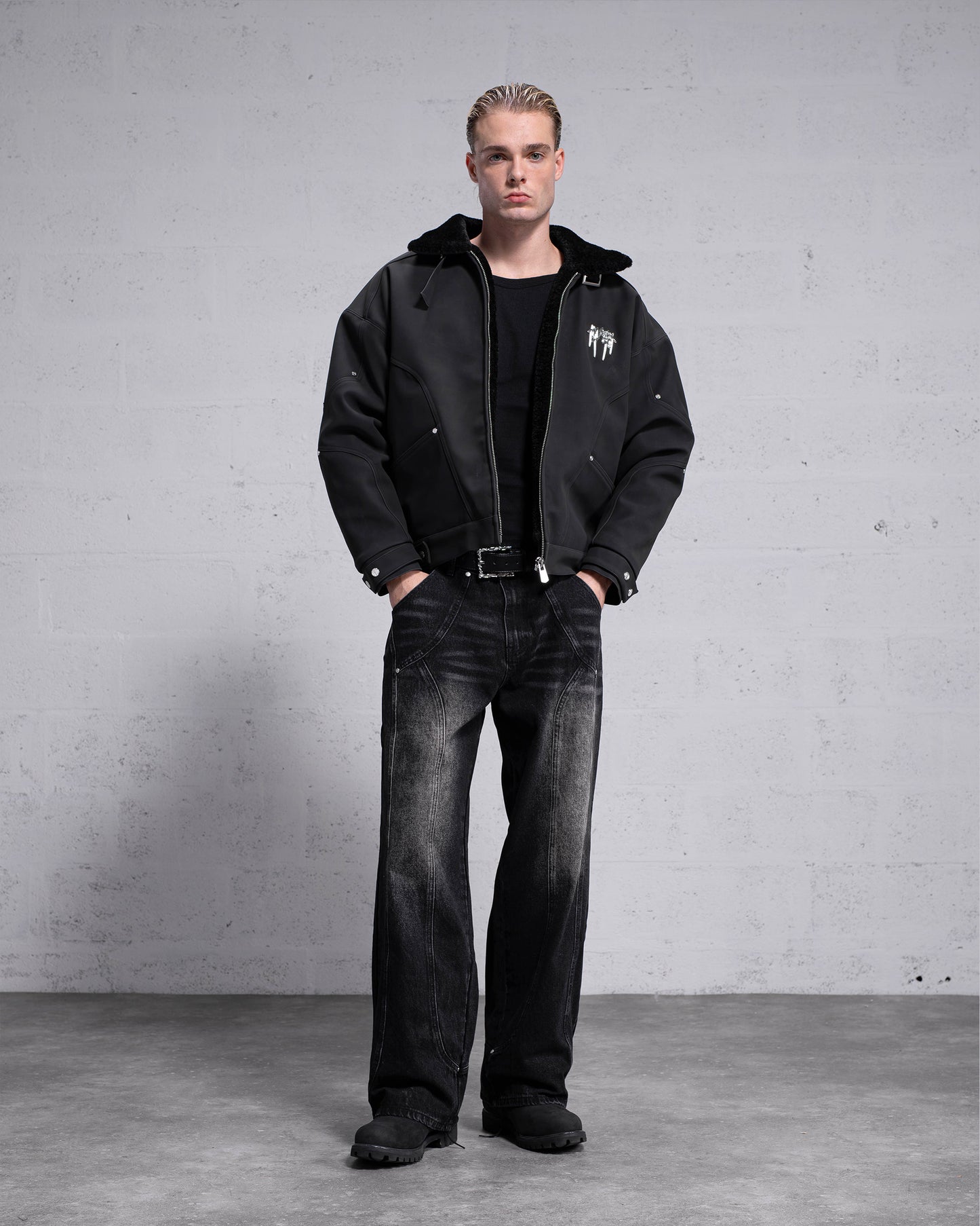 Eagle Sherpa Jacket - Black