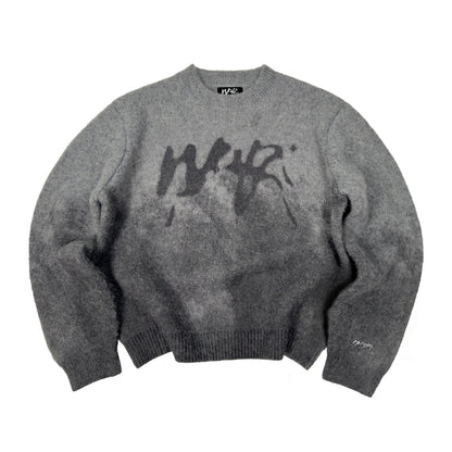 Faded "PUFFY" Knit - Gris foncé