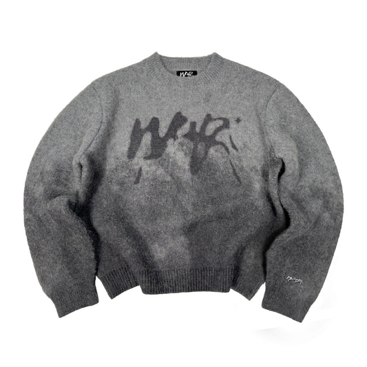 Faded "PUFFY" Knit - Gris foncé