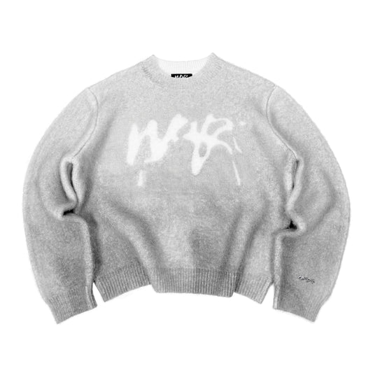 Faded "PUFFY" Knit - Greige
