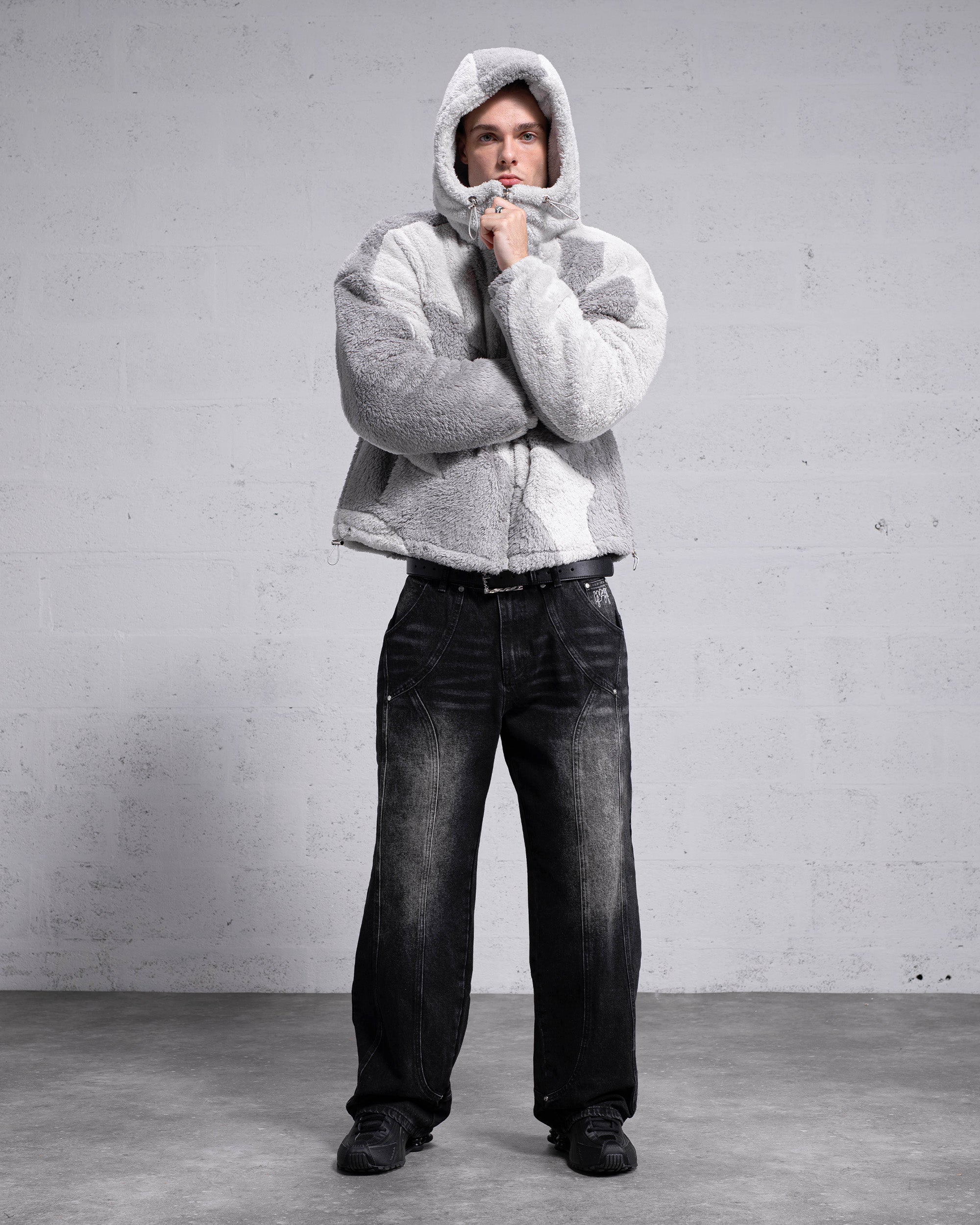seya.FLUFFY WIND BLOUSON Stüssy Sherpa Reversible Jacket | Black 