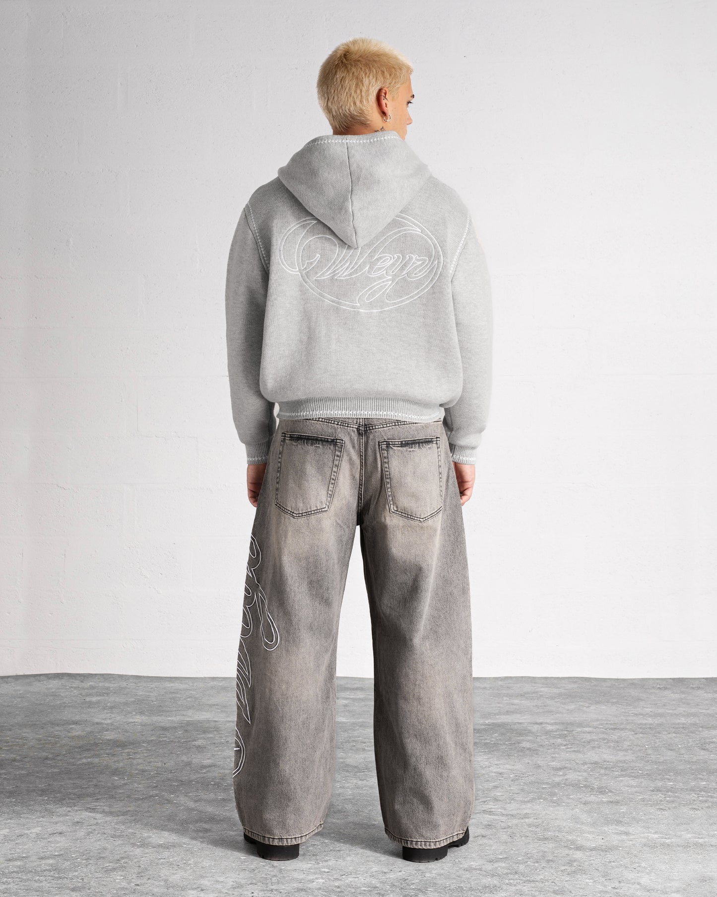 Denim Pants “HERITAGE” - Washed Grey