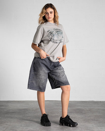 T-SHIRT "INTERNATIONAL" - GRIS VINTAGE