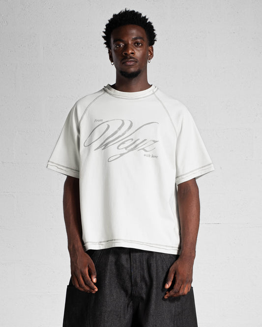 T-SHIRT "FWWL" - BLANC STONE