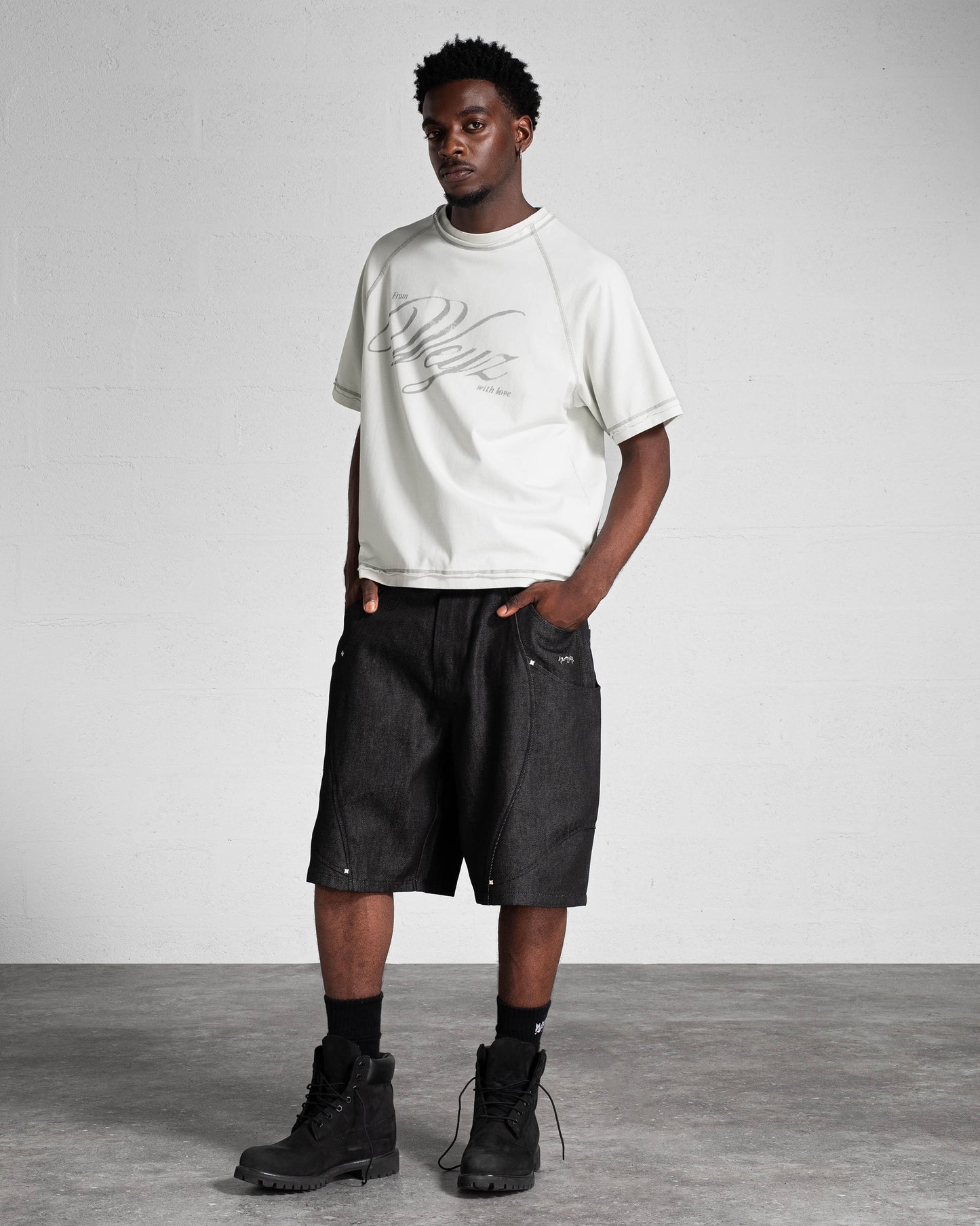 T-SHIRT "FWWL" - BLANC STONE