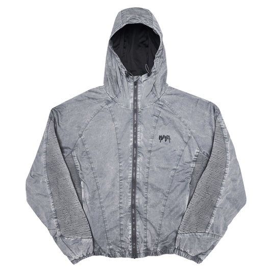 Windbreaker Jacket "STRIPE" - Light Grey