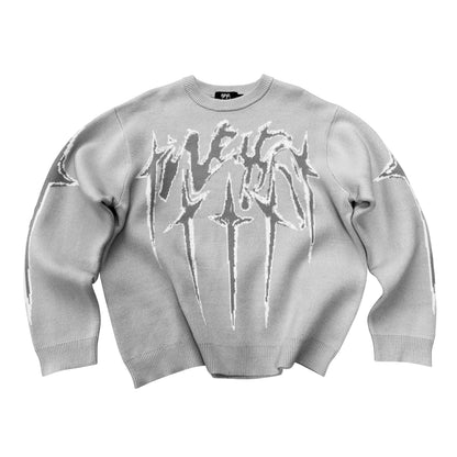 Knitwear "STARS" - Gris clair