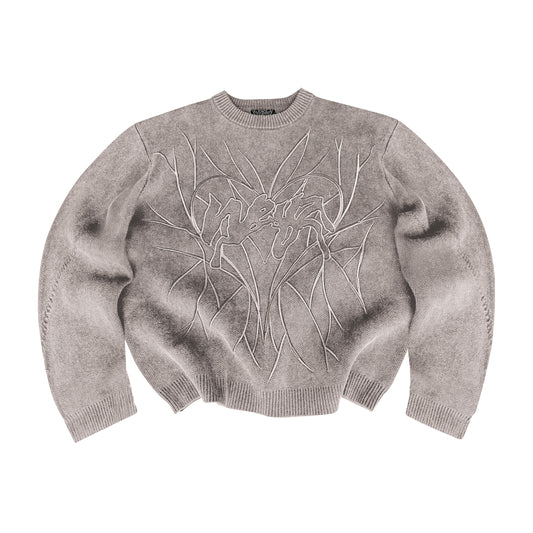 "HEART" KNIT - Beige
