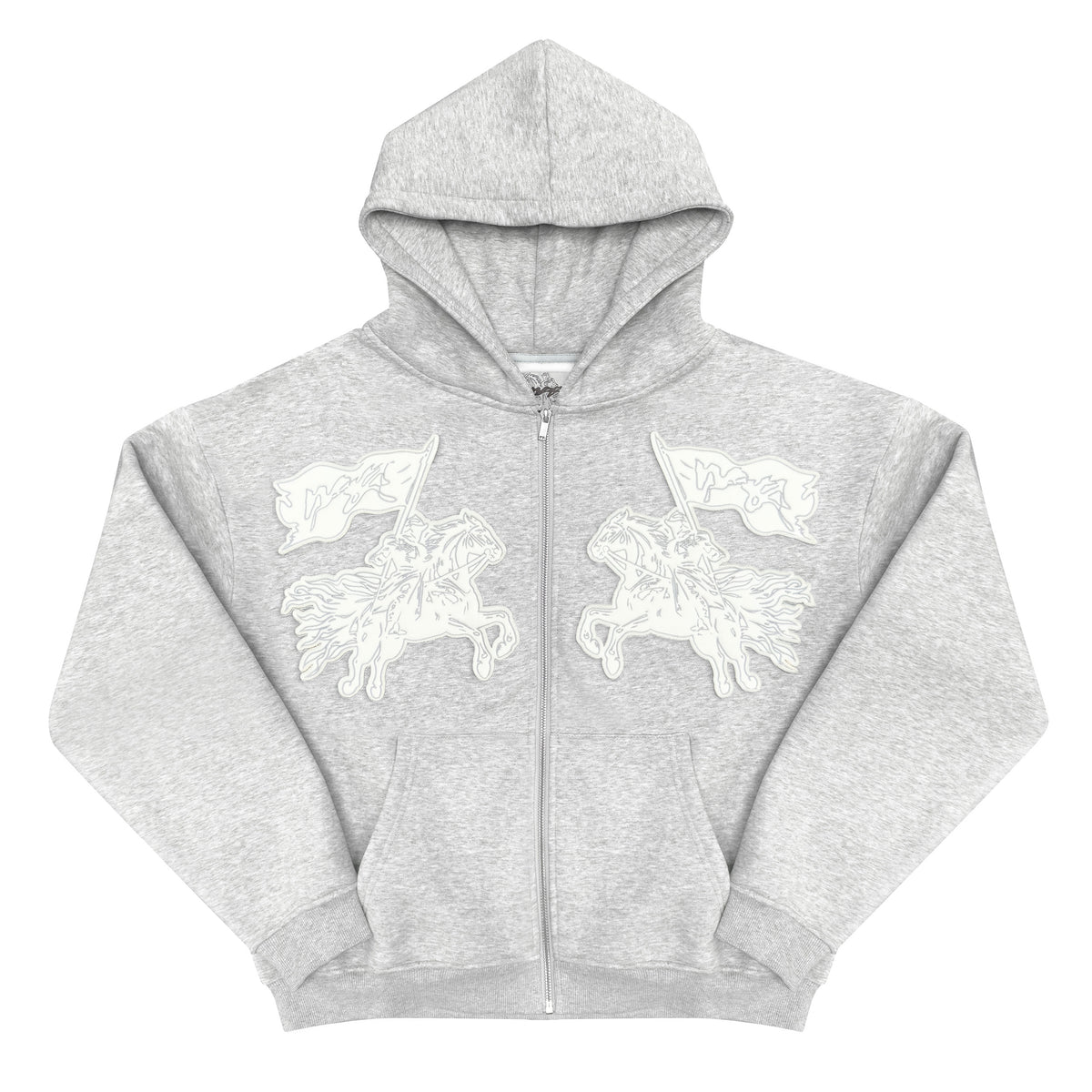 GILET "CAVALRY" - GRIS CHINÉ