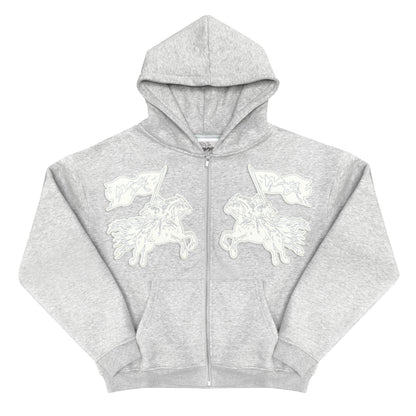 GILET "CAVALRY" - GRIS CHINÉ