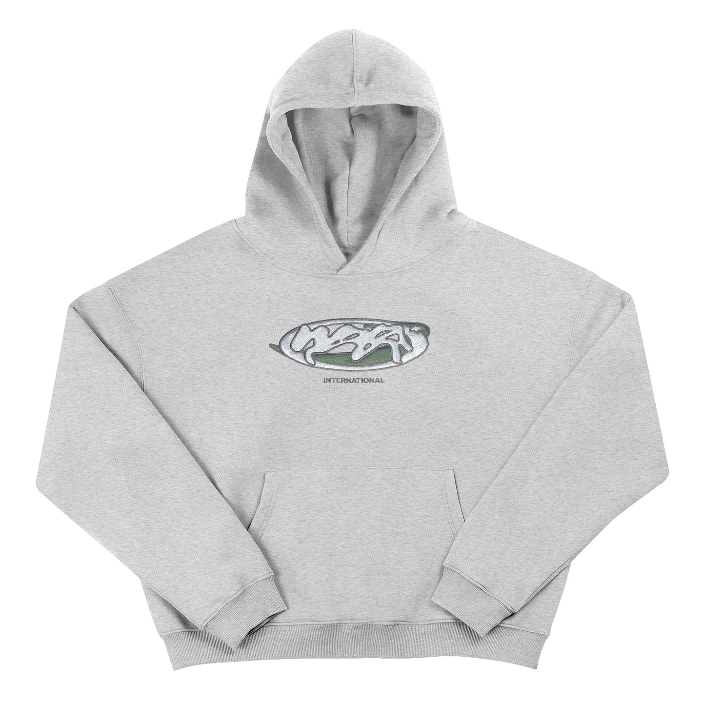 "INTERNATIONAL" Hoodie - Heather Grey