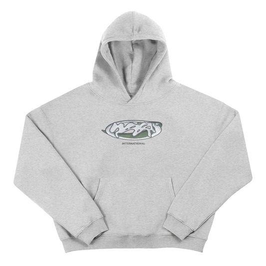"INTERNATIONAL" Hoodie - Heather Grey