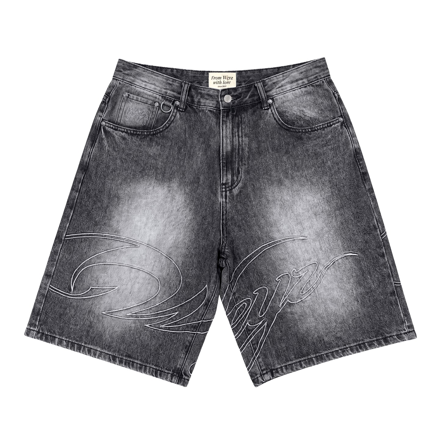 Short Denim "HERITAGE" - Bleu Clair Délavé