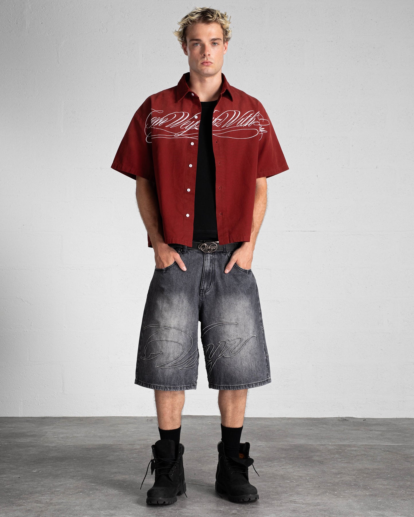 Short Denim "HERITAGE" - Bleu Clair Délavé