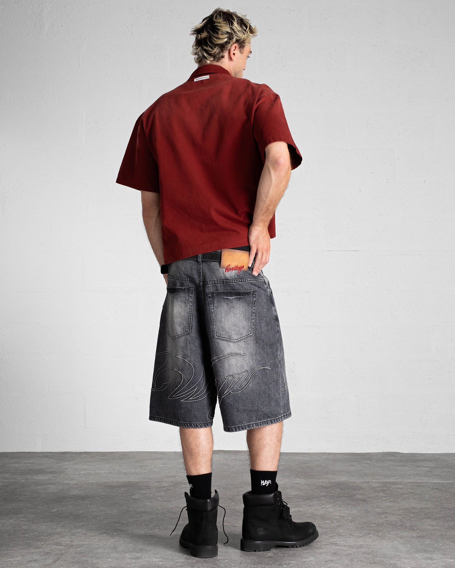Short Denim "HERITAGE" - Bleu Clair Délavé