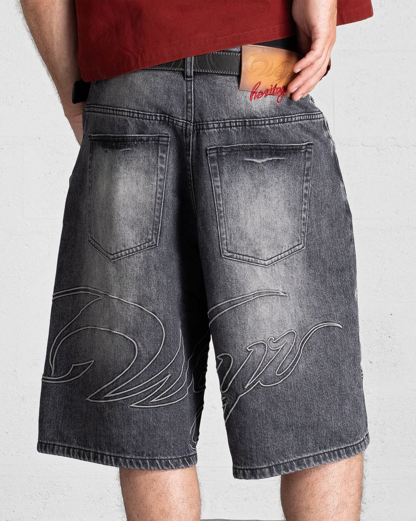 Short Denim "HERITAGE" - Bleu Clair Délavé
