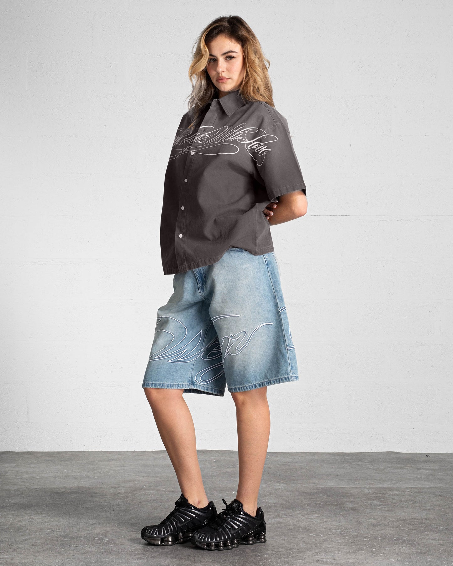 "HERITAGE" Denim Short - Washed Light Blue