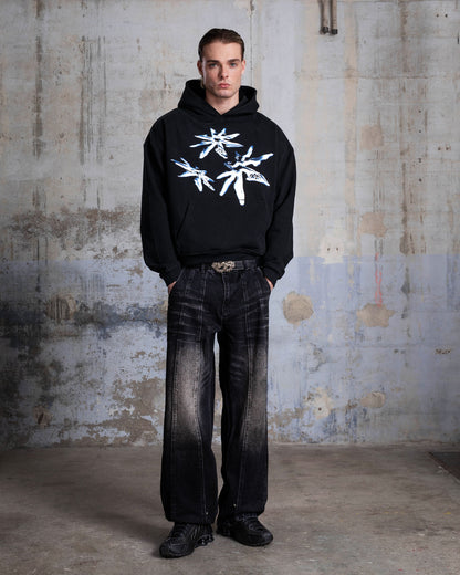HOODIE "SHURIKEN" - BLACK
