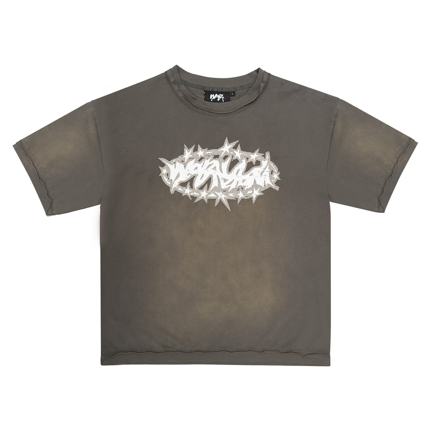 T-shirt "SPIKES" - Faded Khaki