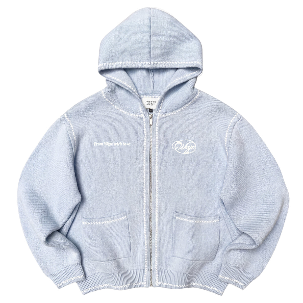 Gilet knit “GRACE” - Bleu Clair