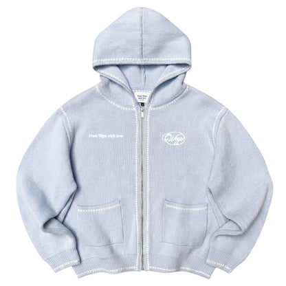 Gilet knit “GRACE” - Bleu Clair