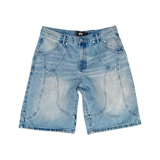 SHORT "ARCH" DENIM WEYZ - BLEU DÉLAVÉ