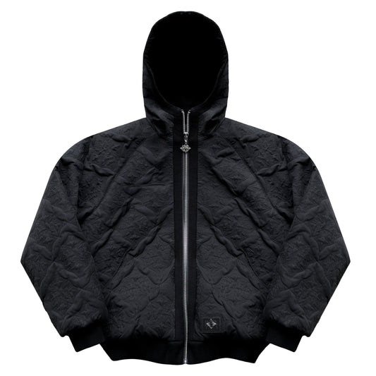 VESTE MATELASSÉE "MONOGRAM" - NOIR